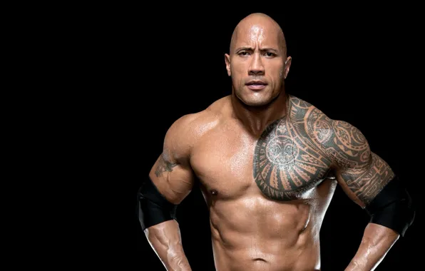 Взгляд, поза, тату, татуировка, актёр, muscle, мышцы, рестлер