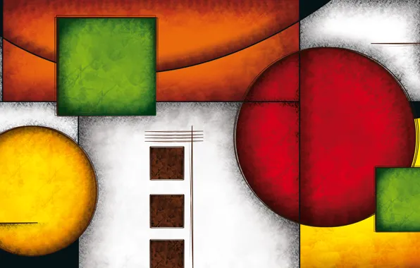 Lines, color, figures, geometry