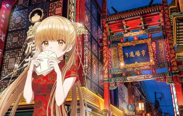 Девушка, город, ест, Otonari no Tenshi-sama ni Itsunomanika Dame Ningen, Mahiru Shiina, никуман