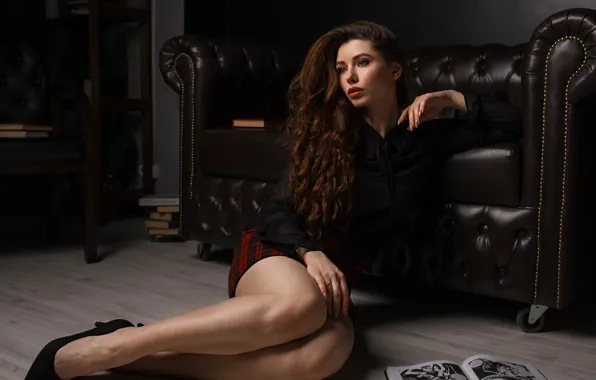 Юбка, ножки, губки, Илья Баранов, Anastasia Dorozhkina