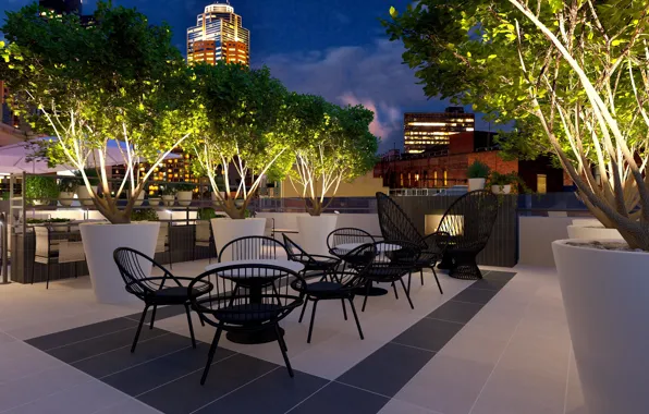 Bar, Melbourne, terrace, hotel Pullman