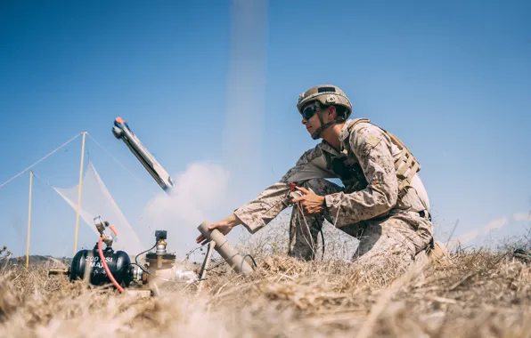 Картинка Калифорния, Солдат, США, California, Учения, Exercise, Корпус морской пехоты США, Солдат США