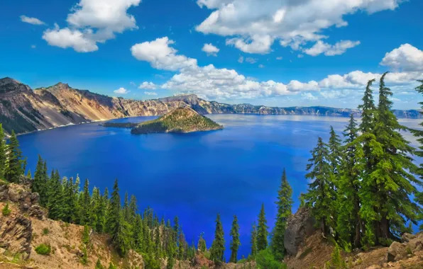 Орегон, США, Crater Lake, озеро Крейтер