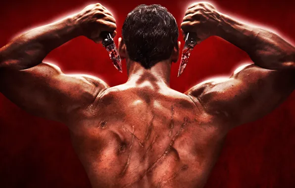 Cinema, man, muscles, movie, killer, film, head, powerful