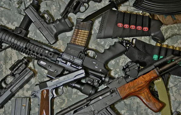 Картинка оружие, пистолеты, автомат, винтовка, штурмовая