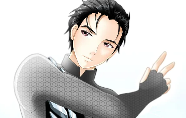 Аниме, арт, брюнет, выступление, Yuri on Ice, Юрий на льду, Юри Катсуки