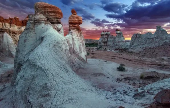 Закат, горы, природа