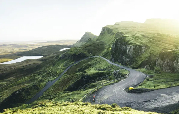 Картинка cloud, mountain, plant, water resources, quiraing