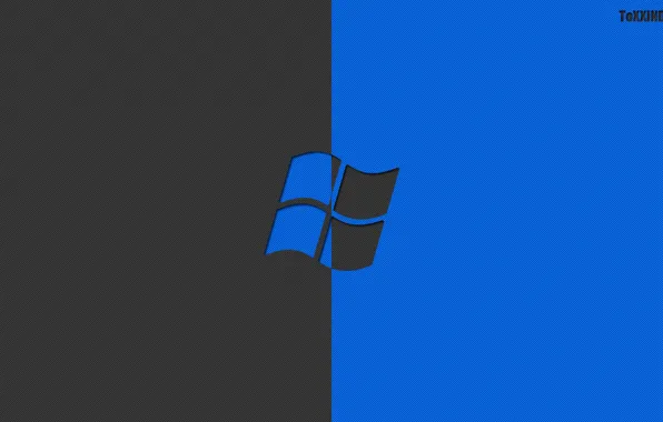 Картинка компьютер, обои, логотип, контраст, эмблема, windows, операционная система
