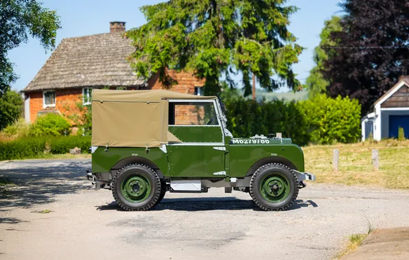Вид сбоку, 1948, ретро автомобили, Utility, retro cars, Land Rover 80, Land Rover 80 Utility