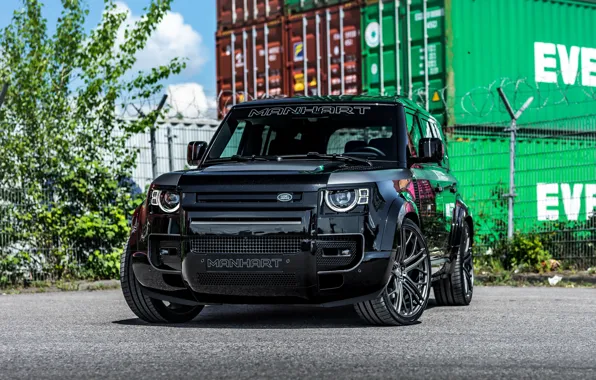 Land Rover, Black, 4x4, Tuning, Defender, Manhart, 2021, DP500