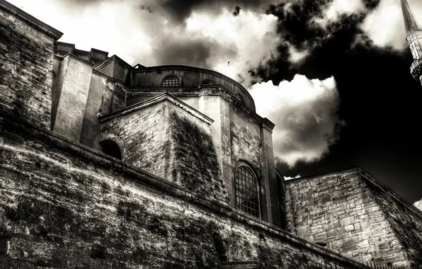 Turkey, mosque, blackandwhite, ıstanbul, ayasofya