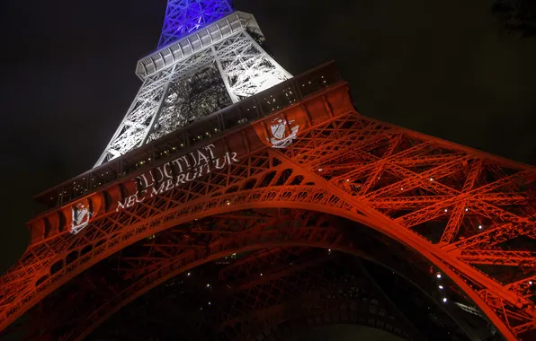 Paris, Eiffel Tower, Bleu Blanc Rouge