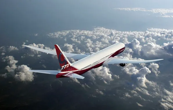 Картинка скорость, Boeing, Полёт, Боинг, Самолёт, Пассажирский, B-777