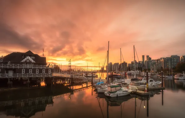 Canada, Vancouver, Yacht Club