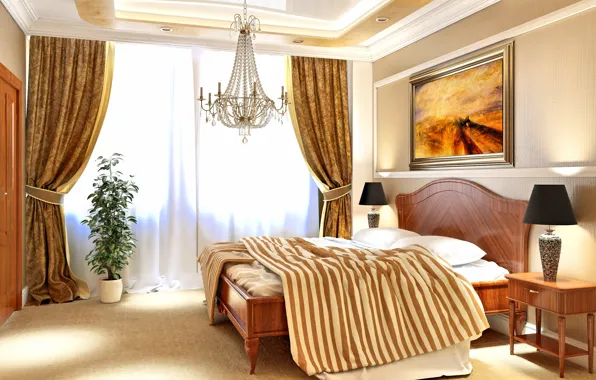 Картинка дизайн, стиль, комната, интерьер, спальня
