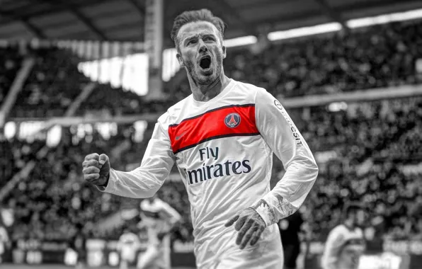 Картинка Paris, football, soccer, Paris Saint-Germain, Ligue 1, David Backham