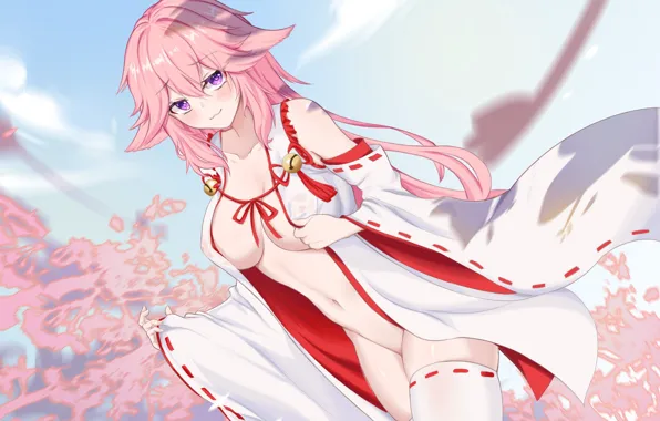 Gadis kawaii, dampak genshin, yae miko genshin impact