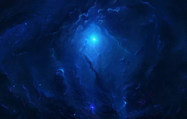 Звезды, Космос, Туманность, Звезда, Свет, Fantasy, Арт, Stars