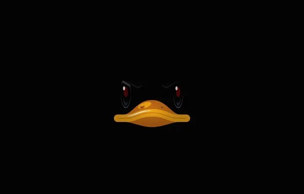 Картинка minimal, dark, Duck