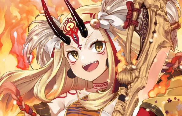Демон, девочка, рога, Fate / Grand Order, Судьба великая кампания