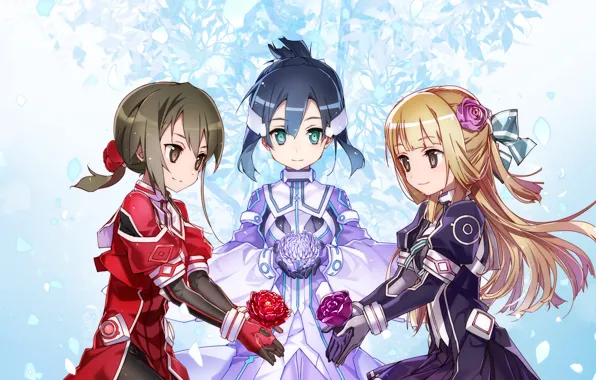 Девушки, аниме, арт, Yuuki Yuuna wa Yuusha de Aru