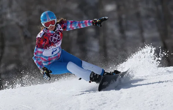 Россия, Сочи 2014, XXII Зимние Олимпийские Игры, Алена Заварзина, Сноуборд:параллельный гигантский слалом
