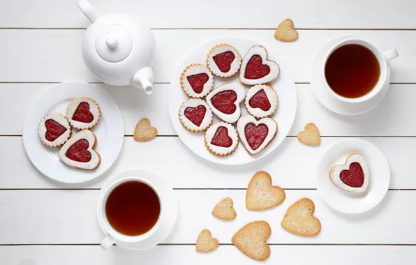 Картинка сердце, еда, valentine's day, breakfast