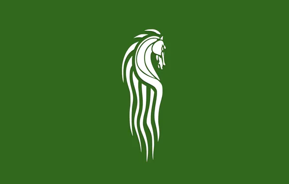 Green, флаг, Властелин Колец, flag, Rohan, Рохан, horse, Толкиен