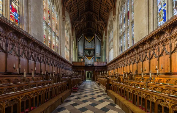 Interior, Oxford, Chapel, New College
