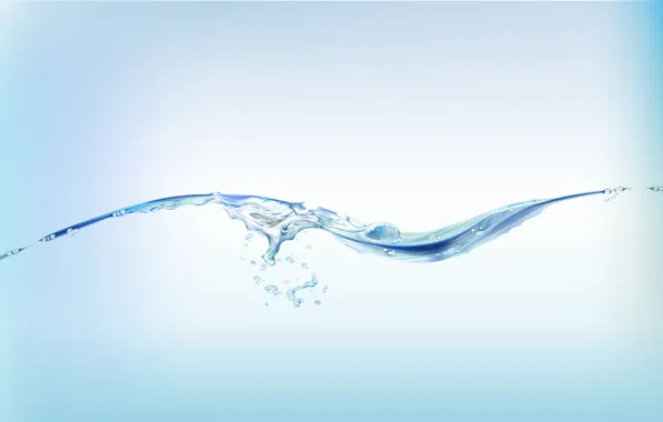 Вода, брызги, пузырь, water, aqua
