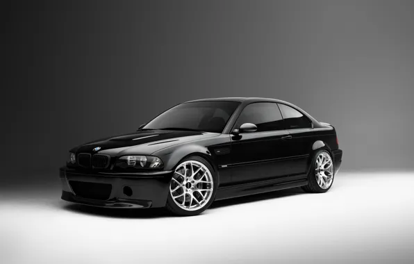 Картинка BMW, black, E46