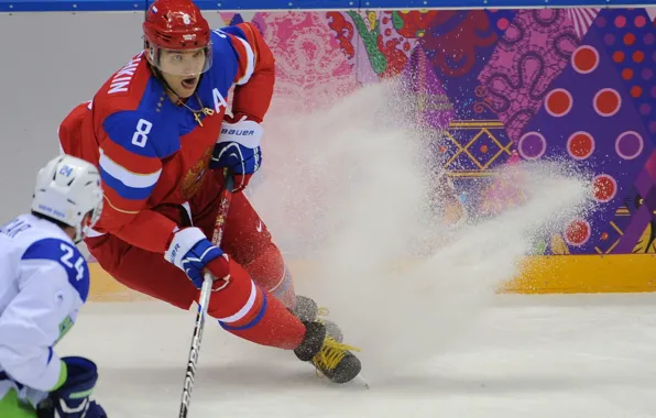 Картинка лёд, Россия, хоккей, Александр Овечкин, Сочи 2014, XXII Зимние Олимпийские Игры, Sochi 2014, sochi 2014 …