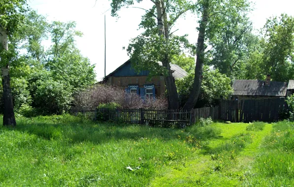 Картинка лето, природа, деревня, Мизоново