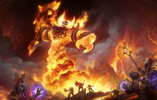 World of Warcraft, warcraft, Blizzard Entertainment, ragnaros, molten core, WoW Classic, sulfuras