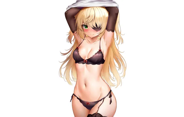 Girl, sexy, lingerie, pantsu, bra, cleavage, panties, thighhighs