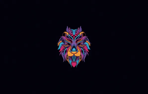 Минимализм, Стиль, Лев, Фон, Арт, Art, Abstract, Style