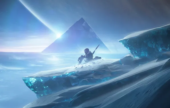 Лёд, солдат, пирамида, Destiny 2, Destiny 2: Beyond Light