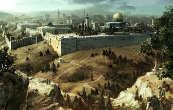 Мечеть, assassins creed, Иерусалим