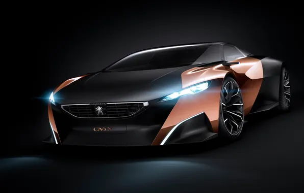 Картинка car, Concept, Peugeot, black, Onyx