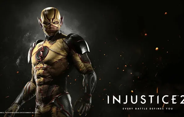 Game, mask, uniform, seifuku, Reverse Flash, Reverse-Flash, Injustice 2