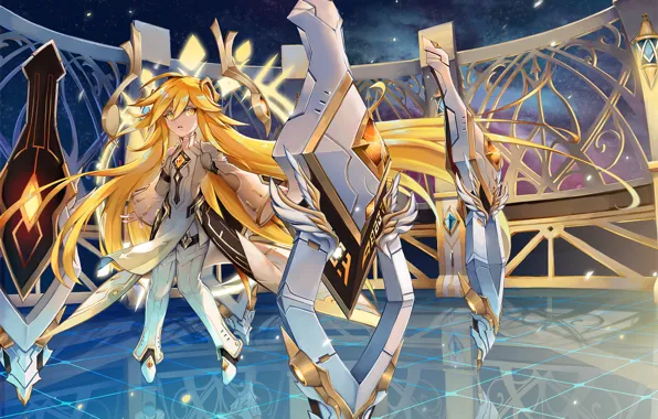 Девушка, Аниме, Броня, Elsword