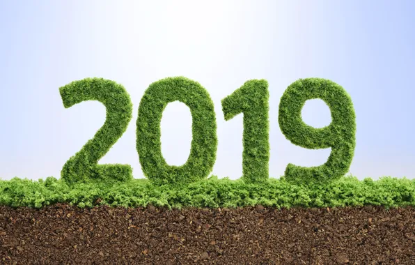 Картинка новый год, текстура, цифры, New Year, 2019
