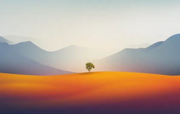 Картинка wallpaper, Tree, picture, Desert, Illustrations