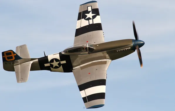 Картинка Mustang, истребитель, P-51D, одноместный