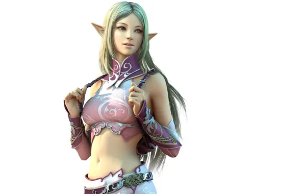 Картинка девушка, фентези, эльф, арт