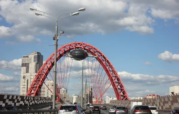 Картинка мост, город, Москва