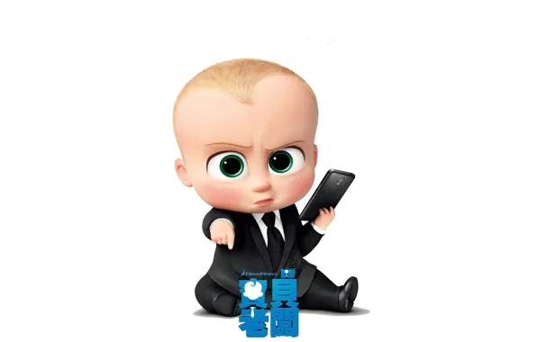 Cinema, movie, baby, film, suit, tie, kanji, Dreamworks