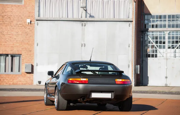 Porsche, вид сзади, 1989, спортивный автомобиль, единственный экземпляр, Flachbau, Porsche 928 GT Flachbau von Porsche …