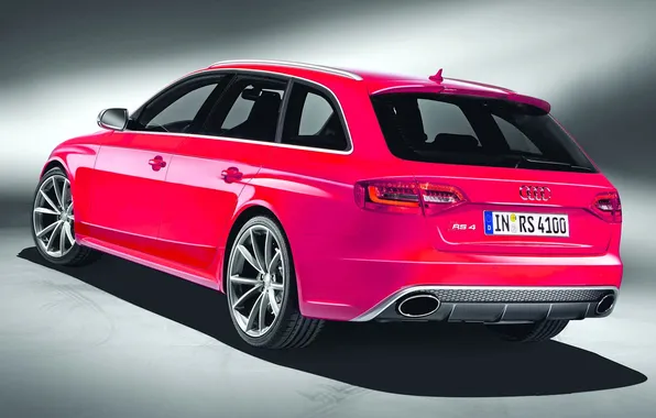 Audi, Ауди, красная, RS4, Audi RS4